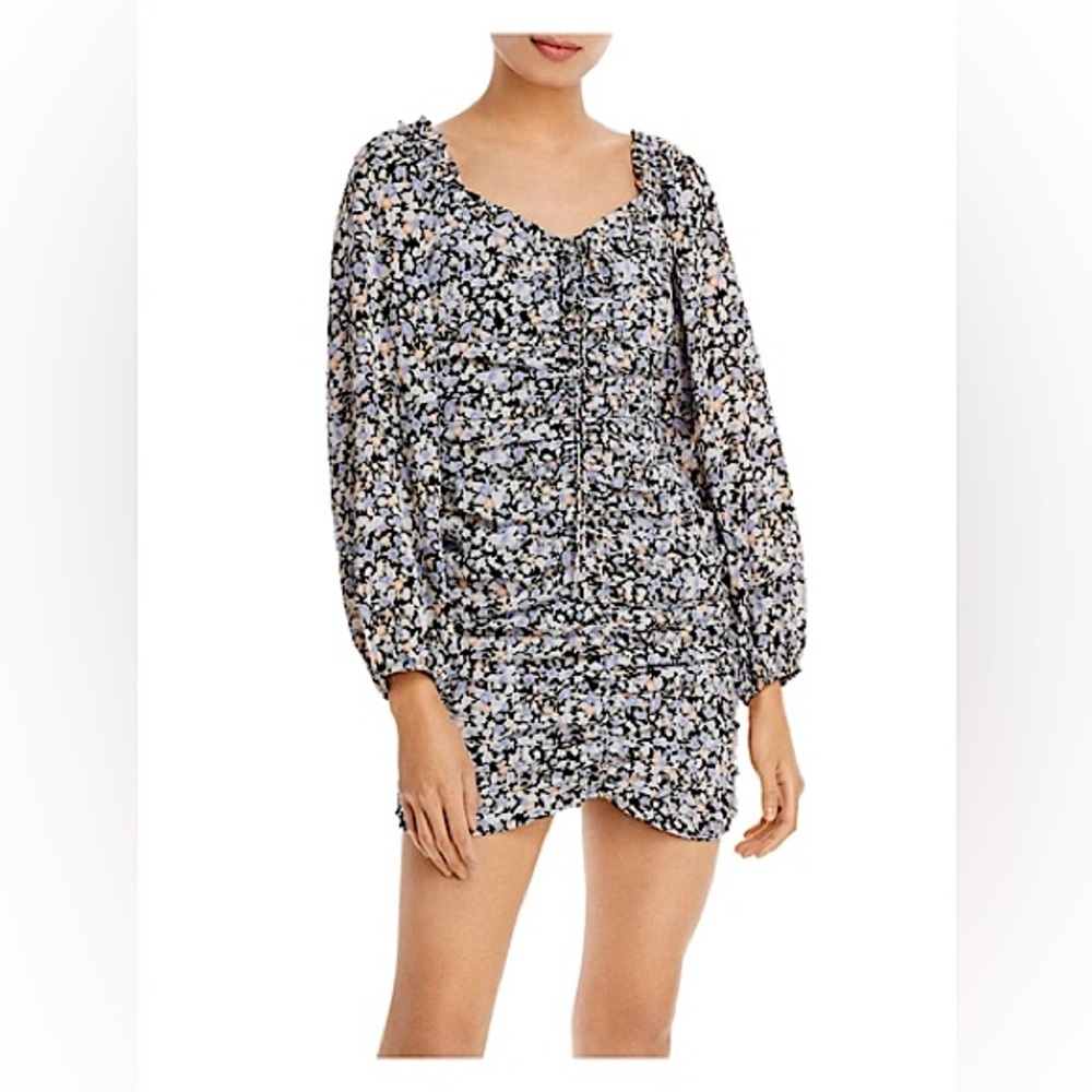 Fore Collection Floral Ruched Mini Dress - Picture 3 of 12
